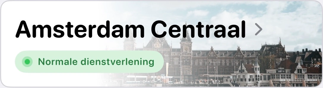 Station hoogtepunten weergave